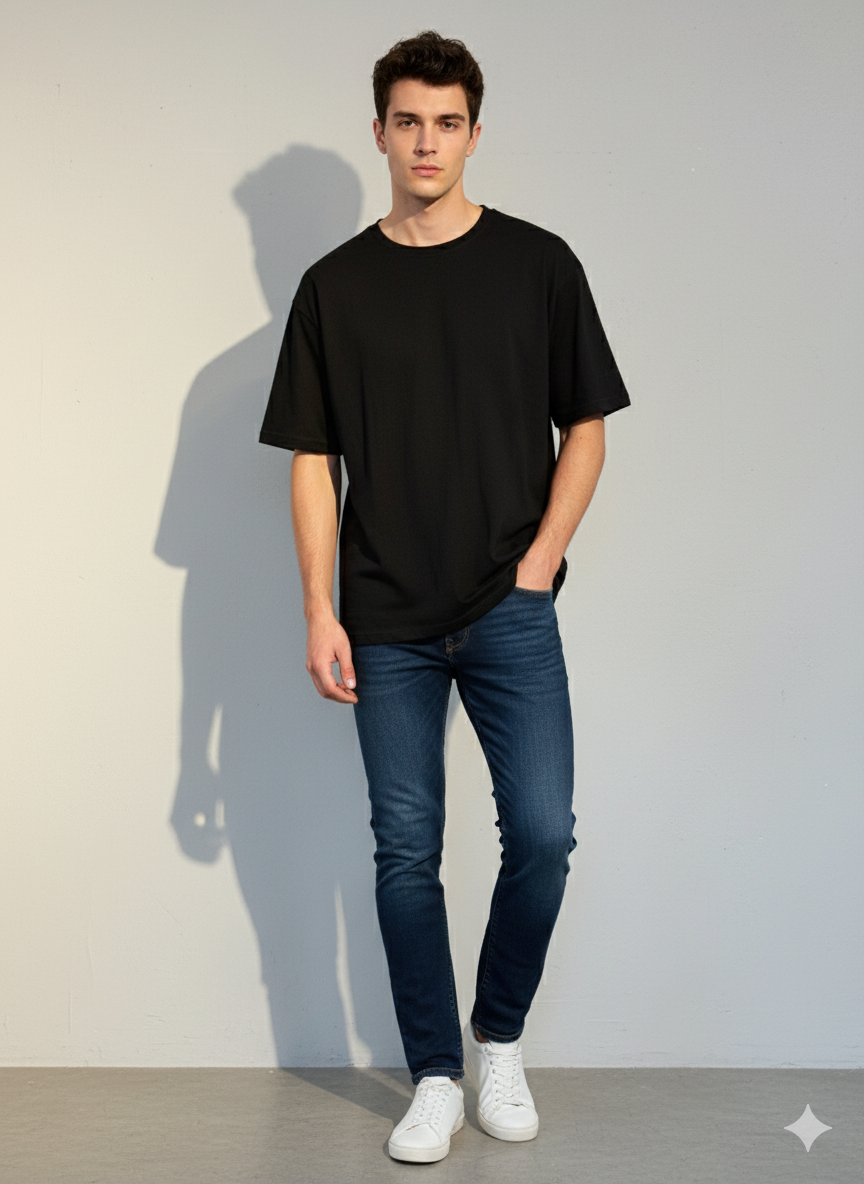 Unisex Oversized T-Shirt – Premium Cotton Jersey 240 GSM