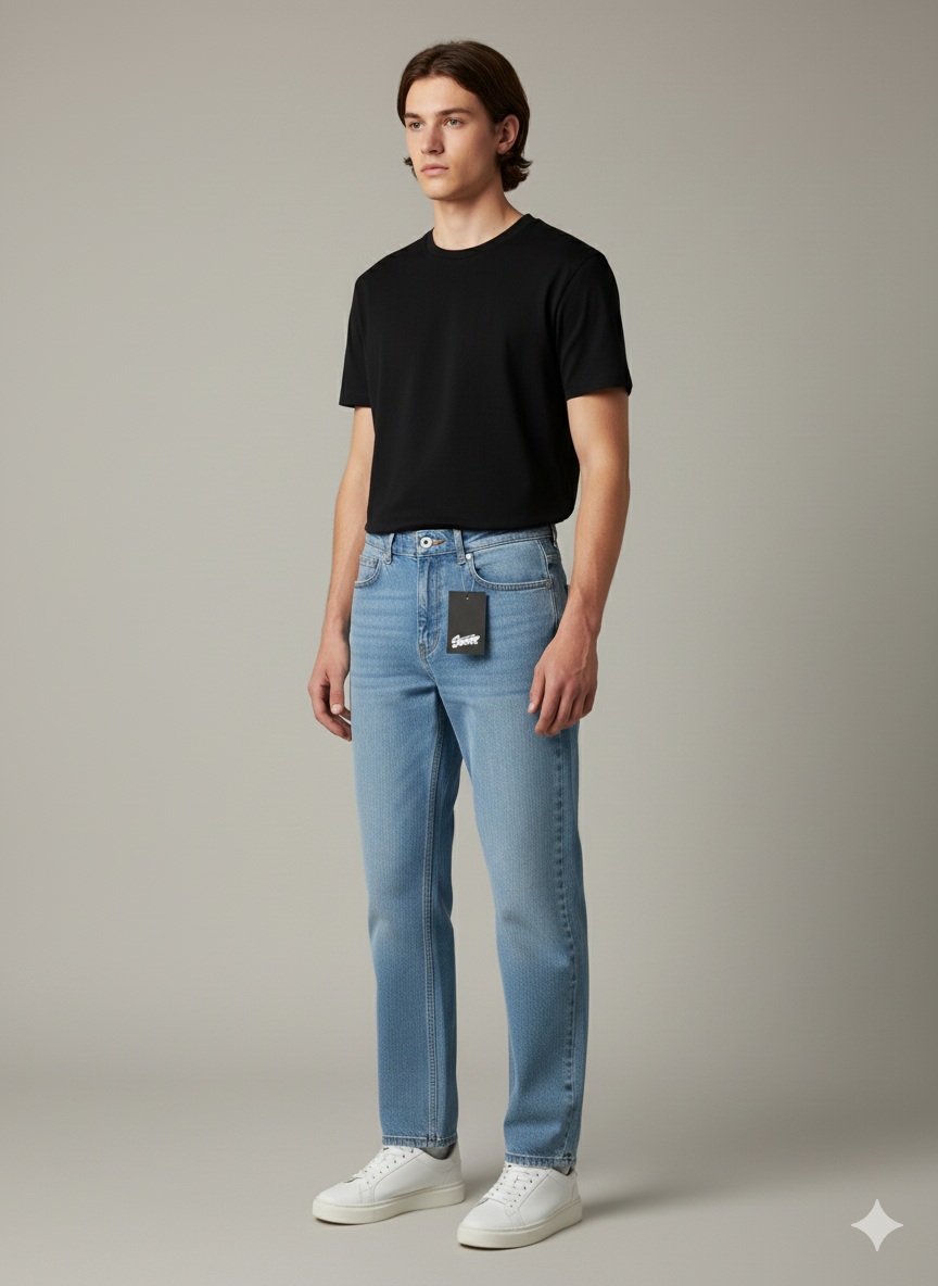 Unisex Straight-Fit Denim
