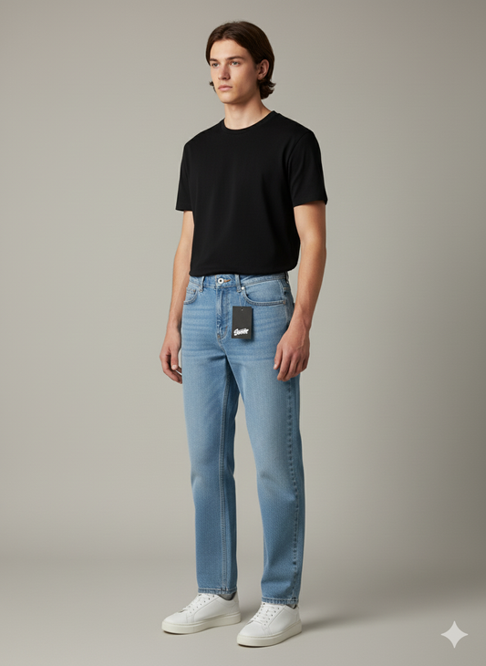 Unisex Straight-Fit Denim