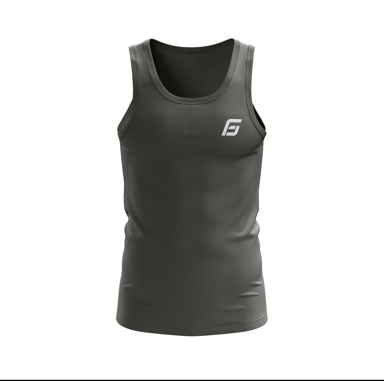 Men’s Premium Cotton Tank Top (Sando) – Grey & White